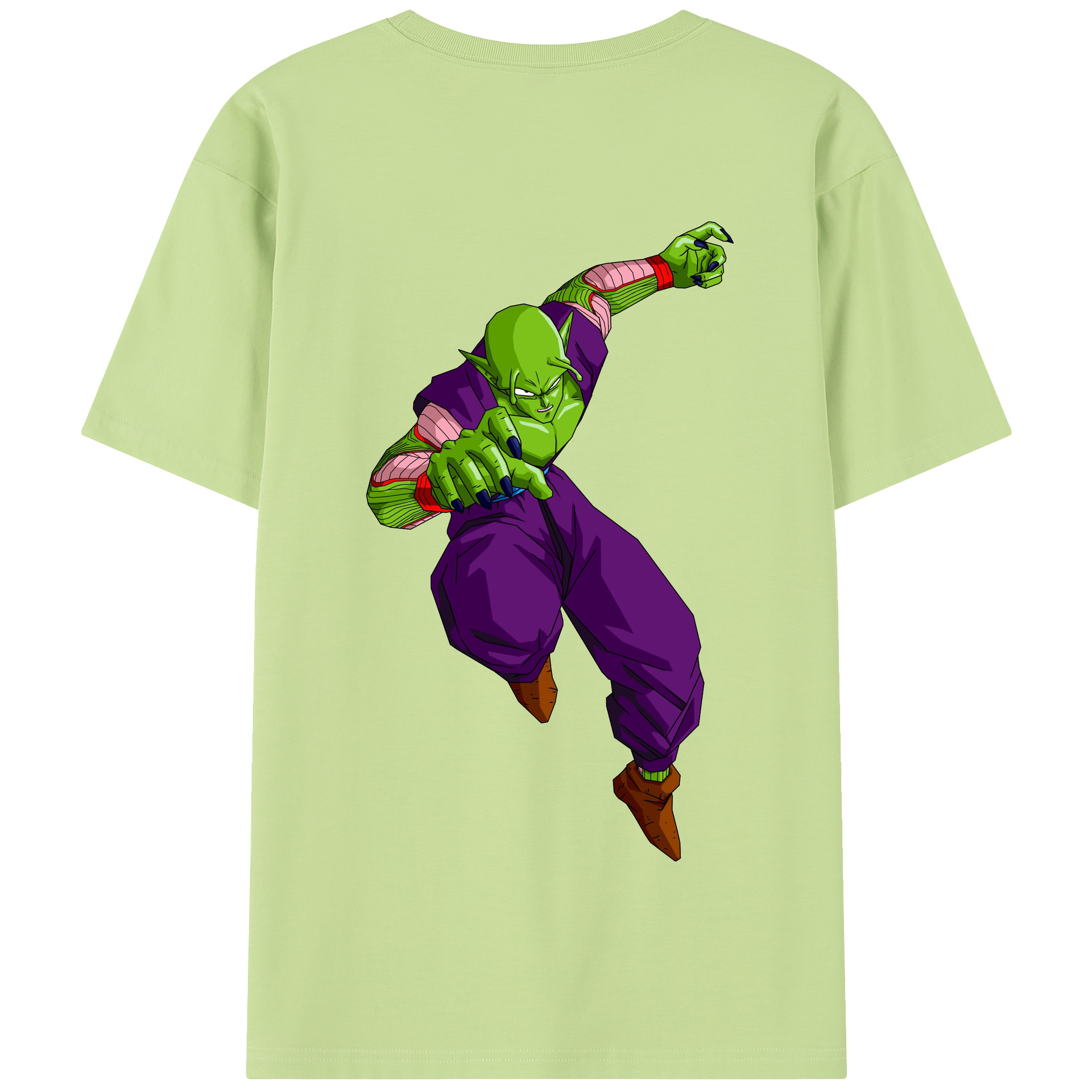 （画像用） ドラゴンボール ピッコロ DRAGON BALL Piccolo 綿100％半袖Tシャツ（背面プリント）